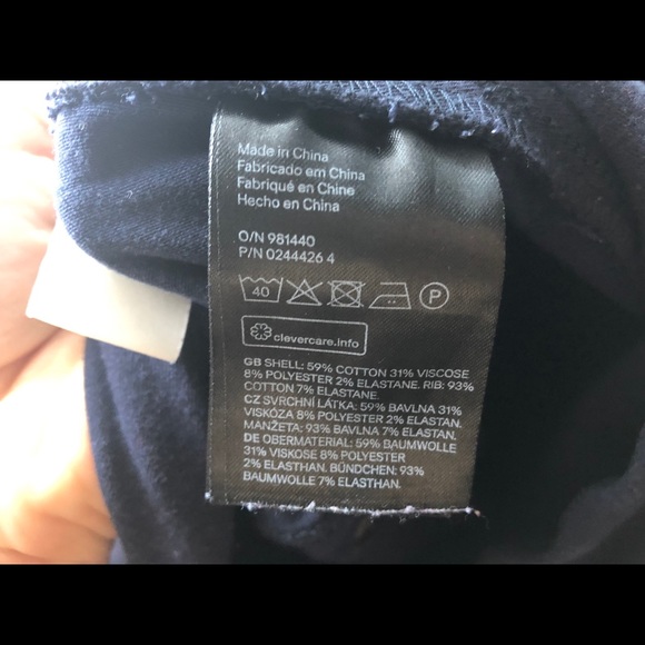 Maternity Blue jeggings Pants over the belly - Picture 5 of 6